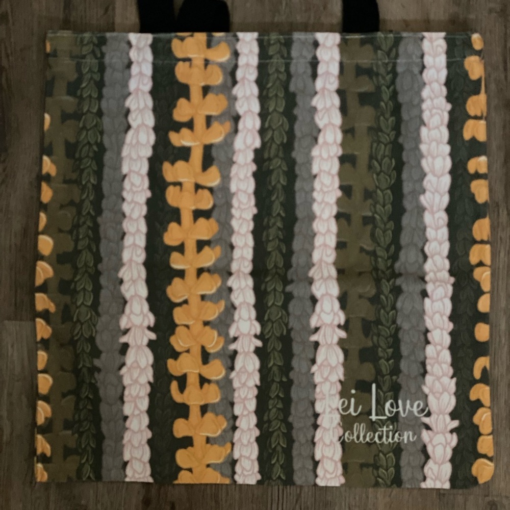 Canvas Hawaiian Lei Tote